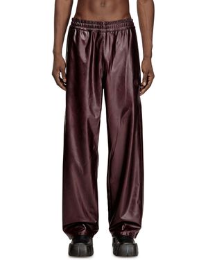 DIESEL Trousers With Logo - Red