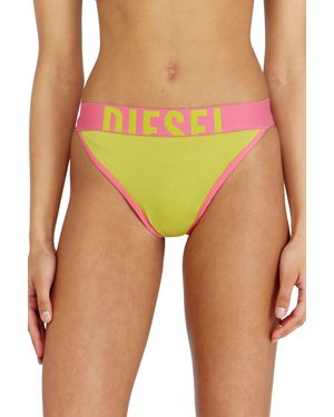 DIESEL Three-Pack Stretch Cotton Multicolour Thongs - Yellow