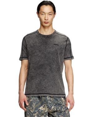 DIESEL T-Shirt Aus Jersey - Grau