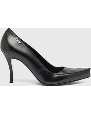DIESEL D-Lucette-Pumps Aus Leder - Schwarz