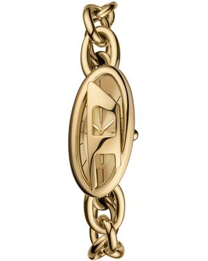 DIESEL D-Era Armbanduhr Aus Goldenem Edelstahl Mit Zwei Zeigern - Mettallic