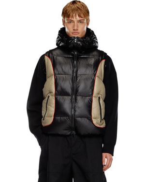 DIESEL "W-Ostend" Hooded Down Jacket - Black