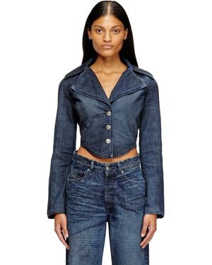 DIESEL Cropped Jacket - Blue