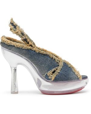 DIESEL D-Lake-Platform Sandals - Blue