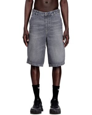 DIESEL Relaxed Denim Shorts - Black