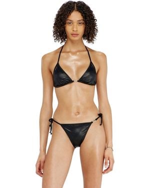 DIESEL Dreieck-Bikini-Top Aus Schimmerndem Stoff - Mehrfarbig