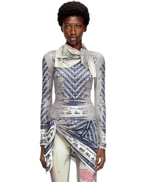 DIESEL Top With Bandana Neck Tie - ホワイト