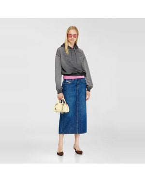 DIESEL Sudadera Con Estampado Dévoré - Gris
