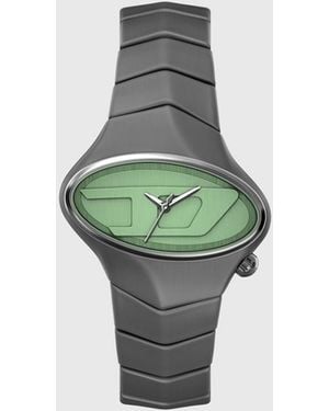 DIESEL D-Rush Gunmetal Stainless Steel Watch - Green