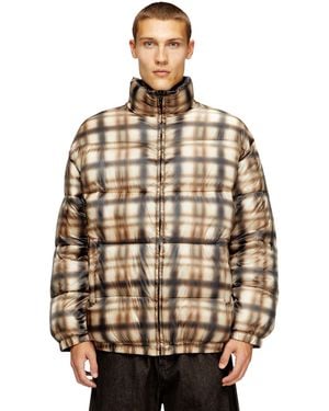 DIESEL Reversible Padded Bomber Jacket - Multicolour
