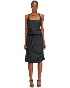 DIESEL Open-Back Apron Dress - Black