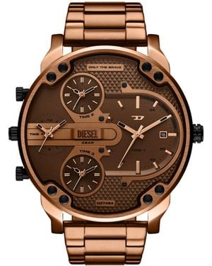DIESEL Mr. Daddy Slim Stainless Steel Watch - Brown