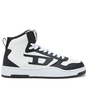 DIESEL S-Ukiyo-High Top-Sneakers Aus Leder - Weiß