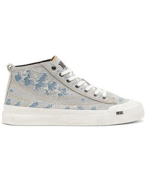 DIESEL S-Athos-High-Top Trainers - White