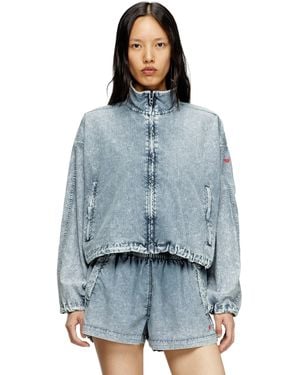 DIESEL Cropped Jacket - Blue