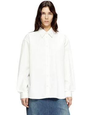 DIESEL Boyfriend Shirt With Oval D - White