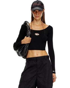 DIESEL Oval-D Top - Black