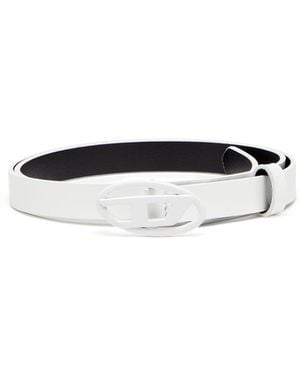 DIESEL 1.5Cm Slim Belt - White