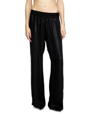 DIESEL Satin Track Pants - Black
