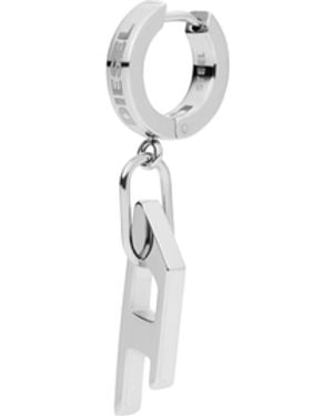 DIESEL Stainless Steel Single Hoop Earring - Blue