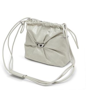 DIESEL Scrunch-D-Bucket Bag - White