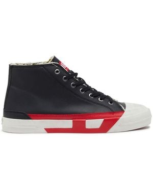 DIESEL S-D-Verse Vulcanized Shoes With D Logo - Black