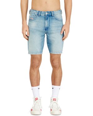 DIESEL Slim Denim Shorts With Organic Cotton - Blue