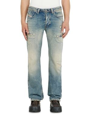 DIESEL Regular Jeans Low Waist 1985 Larkee, Button Fly - Blue
