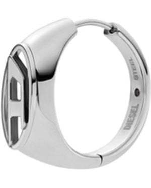 DIESEL Stainless Steel Hoop Earring - Blue