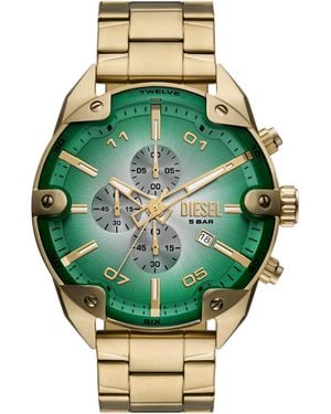 DIESEL Spiked Chronograph Edelstahl - Grün
