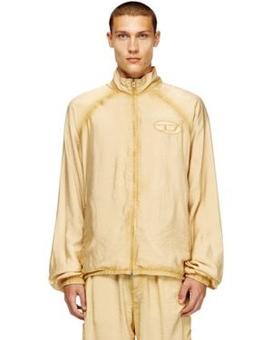 DIESEL Souvenir-Style Embroidered Track Jacket - Natural