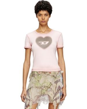 DIESEL T-Ele T-Shirt - Pink