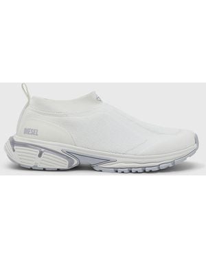 DIESEL Pro-V-Dense-Slip-On Knit Sock Trainers - White