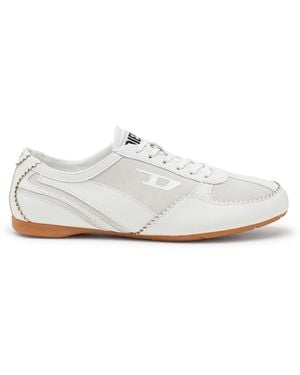 DIESEL D-Mile-Zapatillas En Cuero Y Ante - Blanco