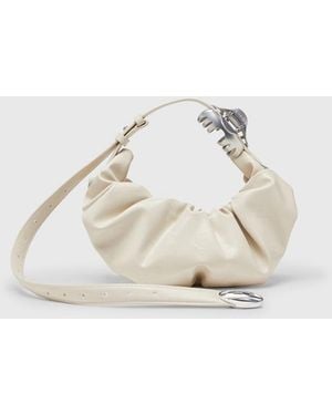DIESEL Grab-D-Small Scruched Hobo Bag - Natural