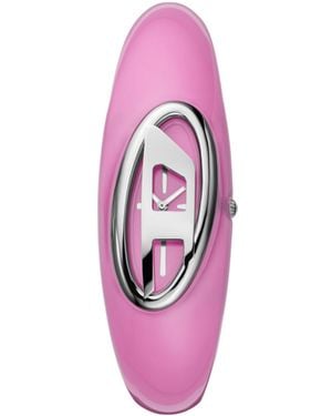 DIESEL Wonder-d Two-hand Pink Nylon Resin Watch