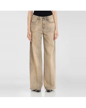 DIESEL Flare Jeans Regular Waist 1978 D-Akemi, Reißverschluss - Natur