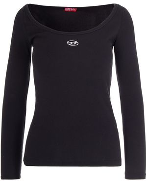 Top Manches Longues Diesel Pour Femme - Noir - Taille S - Coupe Très Ajustée - Neuf Avec étiquette