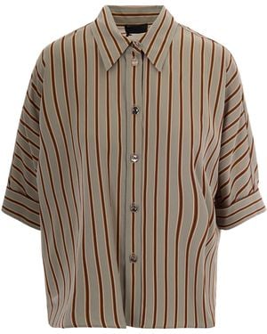 Liu Jo Stripped Shirt - Brown
