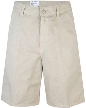 Carhartt Bermuda Single Knee Fleur De Sel - White