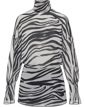 Patrizia Pepe Abito Zebra - Grey