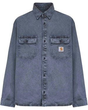 Carhartt Camicia Tigan/ Fog - Blue