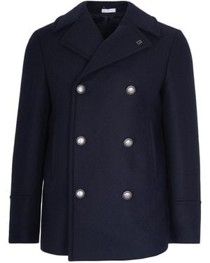 BRERAS Milano Cappotto Doppiopetto Blu - Blue