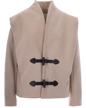 Isabel Marant Sand Toria Wool-Blend Jacket - Brown