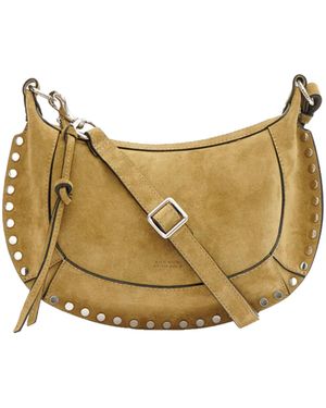 Isabel Marant Borsa Oskan Moon Suede Taupe - Natural