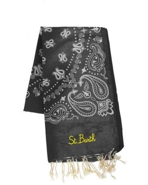 MC2 Saint Barth Telo Mare Foutas Bandana Nero - Gray