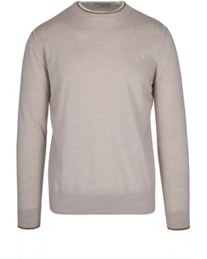 Paolo Pecora Maglia Girocollo Sabbia - Gray