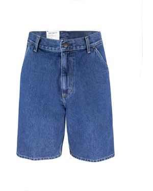 Carhartt Bermuda Bermuda Blu Stone Lavato
