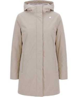 K-Way Giubbino Sophie Twill Soft Beaver - Grey