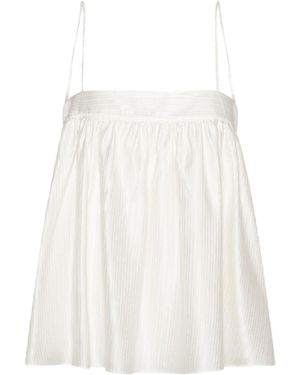 ROTATE BIRGER CHRISTENSEN Top Striped Slip - White